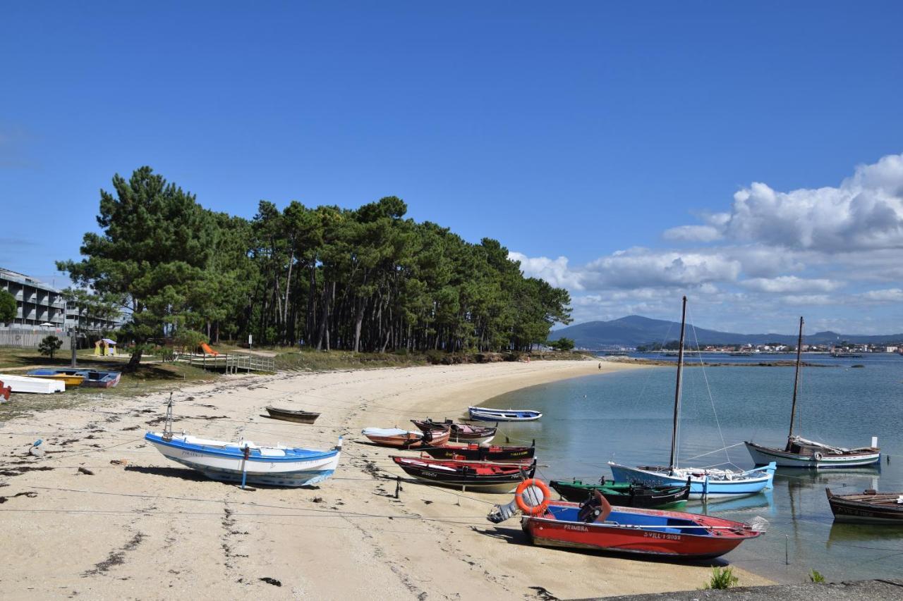 Maravilloso Apartamento De Playa En La Paradisiaca Illa De Arousa 외부 사진